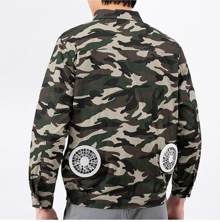 Air Conditioned Jacket USB Charge InterfaceWorker Mens Fans Cooling Jackets Worker Wear  Air Conditioned Jackets