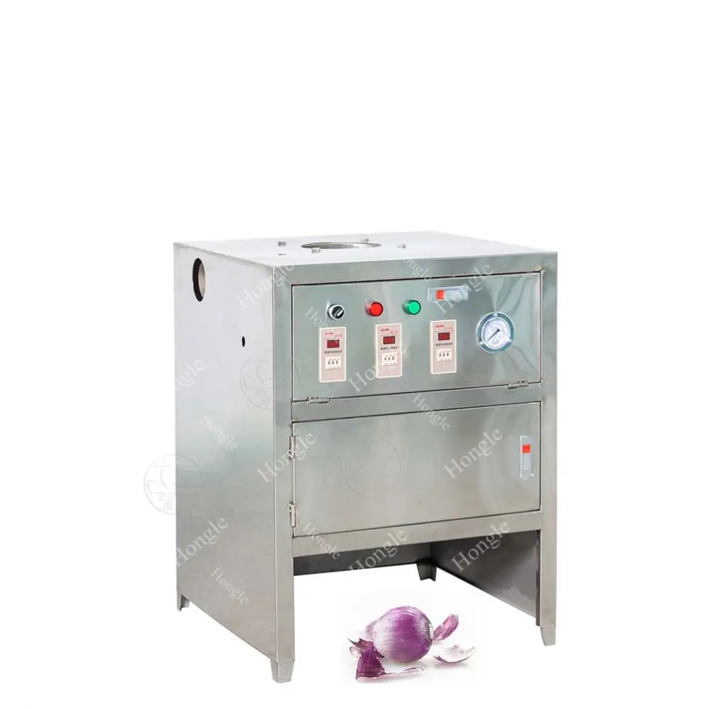 New Design Dry Small Onion Shallot Peeling Cutting Machine Red Onion Peel Machine