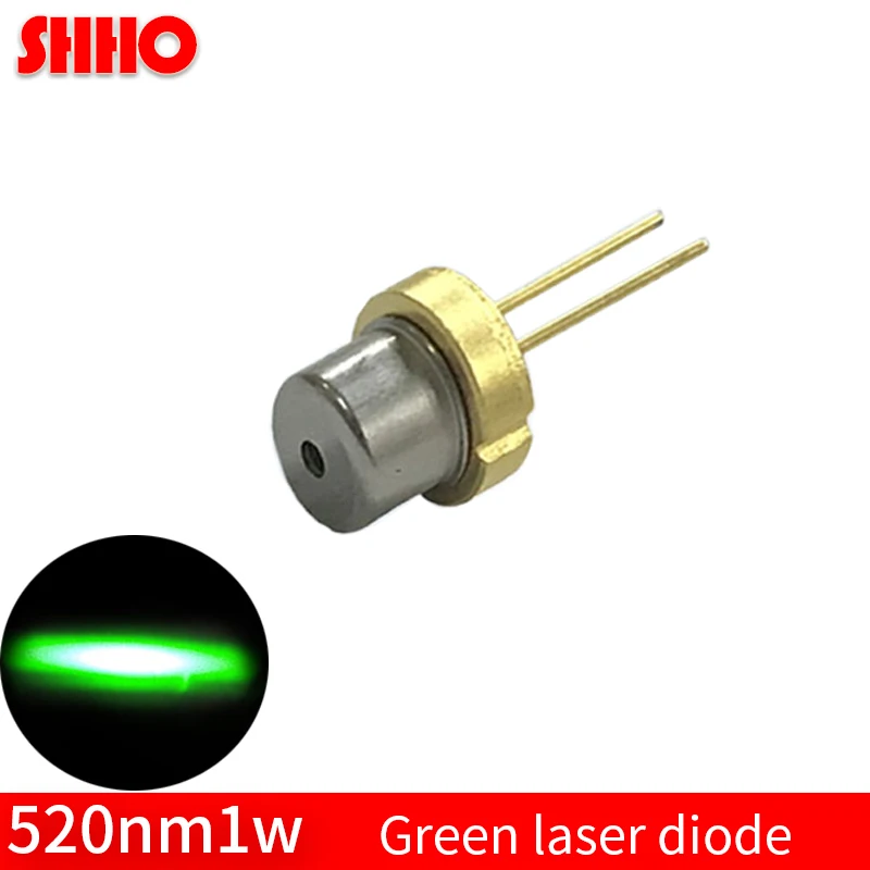 Semiconductor láser de luz verde a-5/diámetro, 9mm, 520nm, 1w