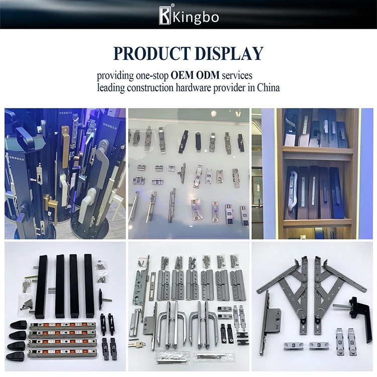 Durable Open-in Tilt and Turn Window Lockable Handle  Fork Handle with Key Cylinder Luxury Aluminum Casement Window Handle