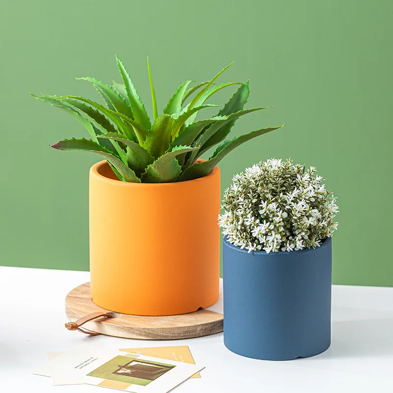 Wholesale Flower Pot Stand Nordic Style Ins Ceramic Flower Pot Green