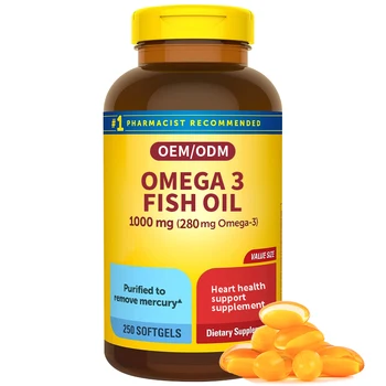 Best Selling Products 2024 OEM Private Label Immune Support Supplement For Cardiovascular System Fish Oil Omega 3 Softgels