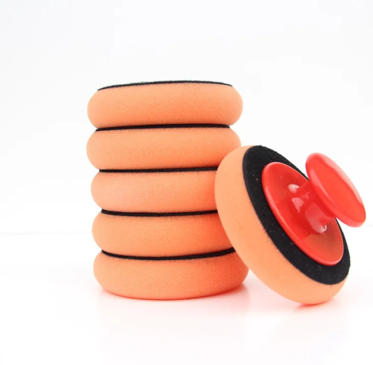 Car waxing sponge with handle is used for polishing and waxing car paint/car wax sponge