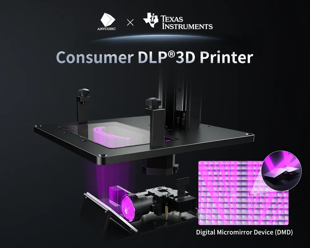 ANYCUBIC Photon D2 DLP 3D Printer - High Resolution & Durability