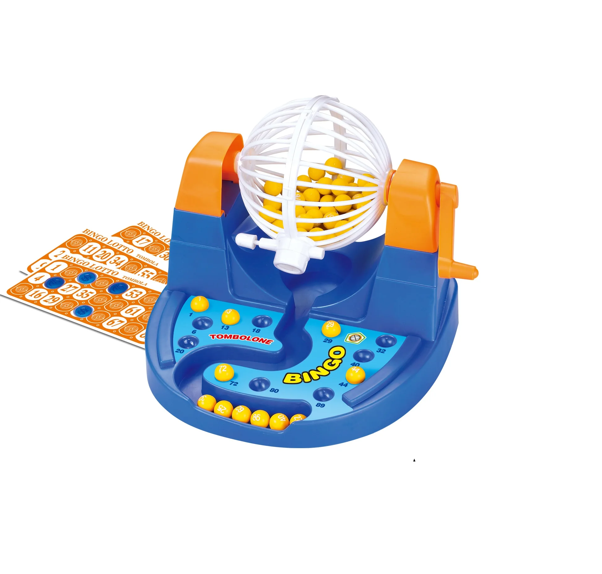 Классический пластиковый ручной Бинго-лотерейный автомат, игрушка с 48 картами, игровой набор для вечеринки, азартные игры