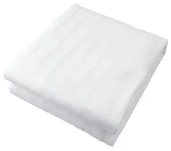 White Polyester Electric Blanket, heat Under-Blanket single 150 x 80 cm