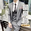 Grigio chiaro [giacca + gilet + pantaloni]