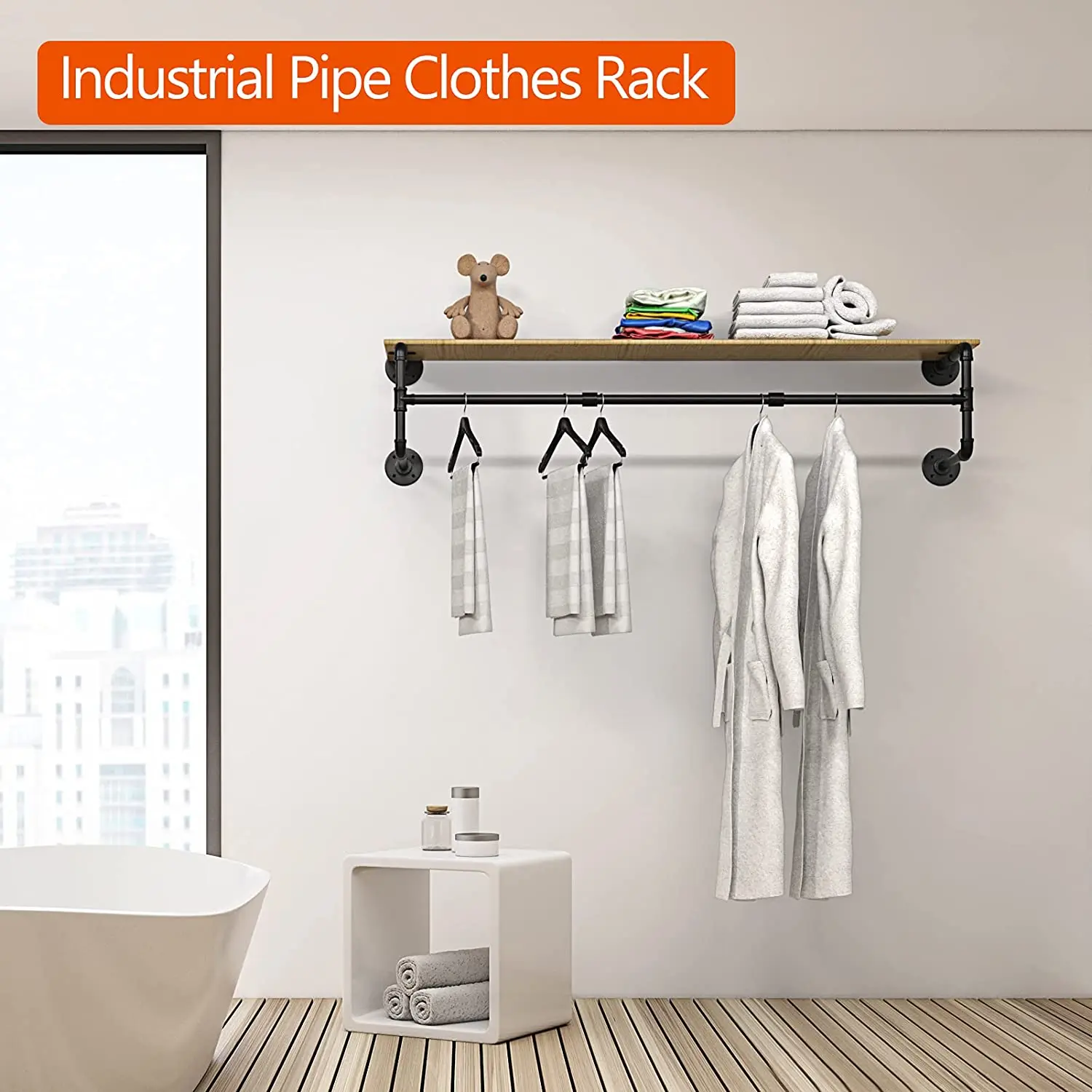 plumbing pipe clothing rack