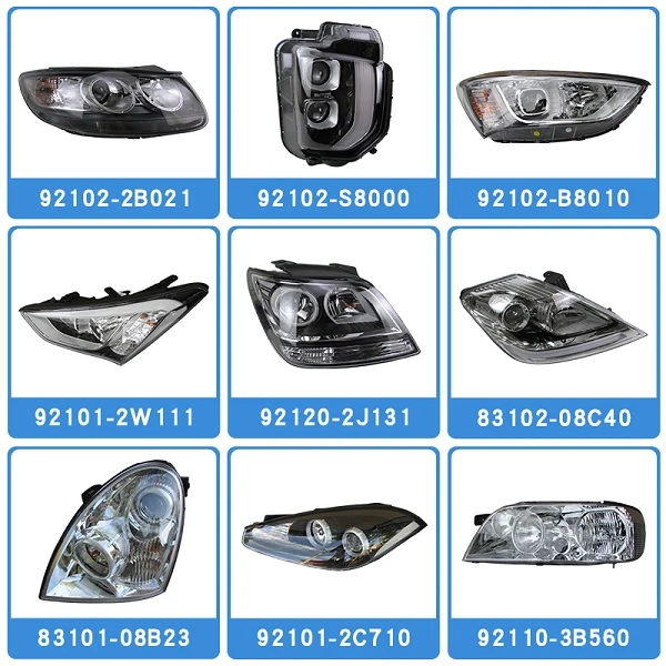 Wholesale Auto Body Parts All Aftermarket Spare Headlamps Car Bumpers