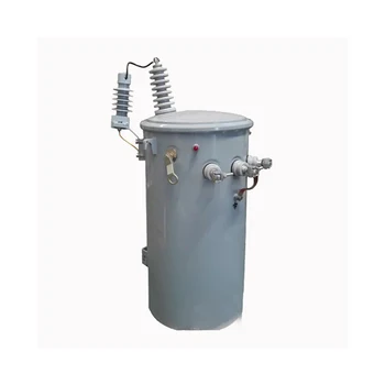 Outdoor 3 Phase Pole Mounted 11kv 33kv Oil Immersed Transformer 50 100 ...