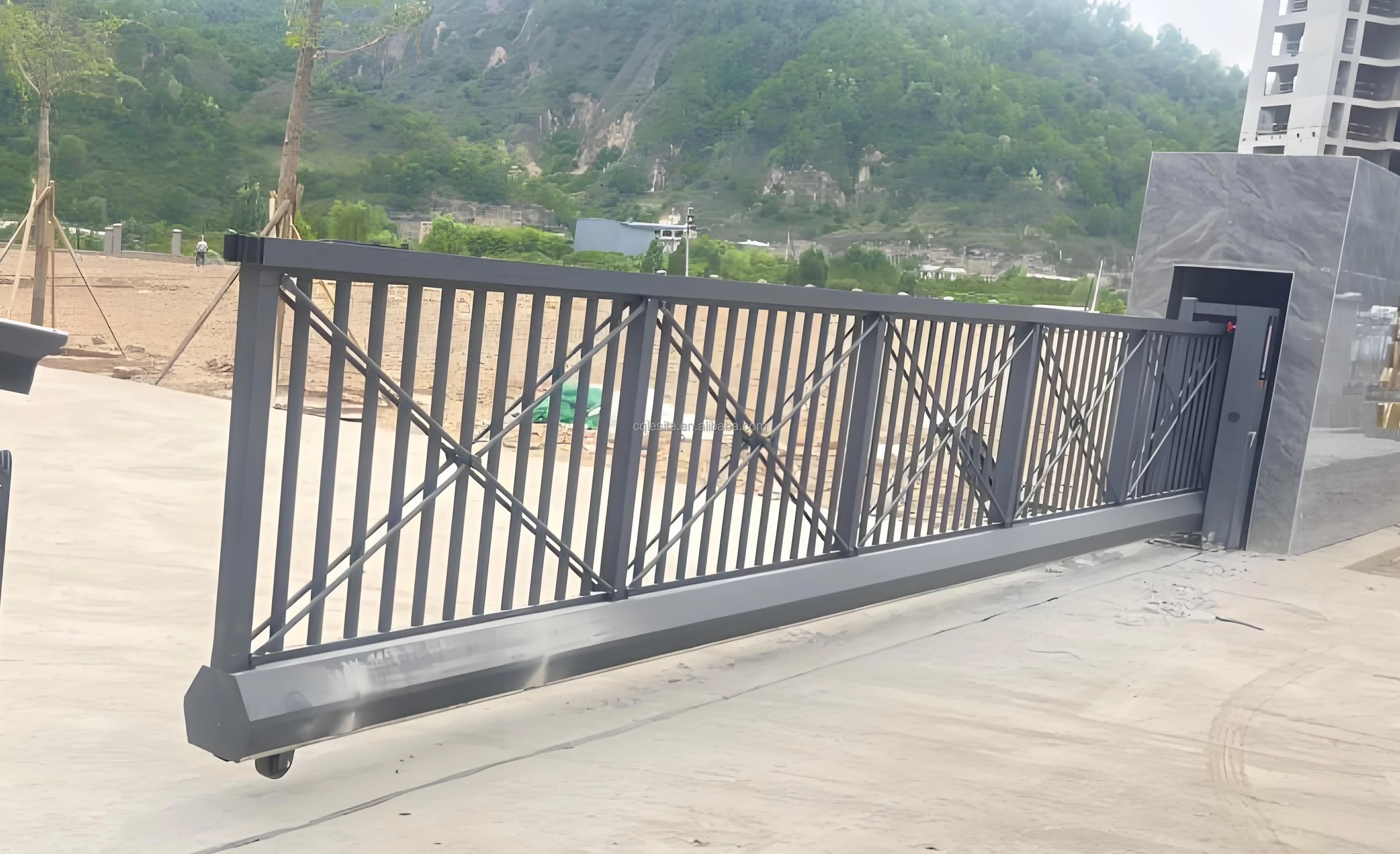 Aluminum Auto Sliding Gate for Outdoor Main Gate Security Electric ...