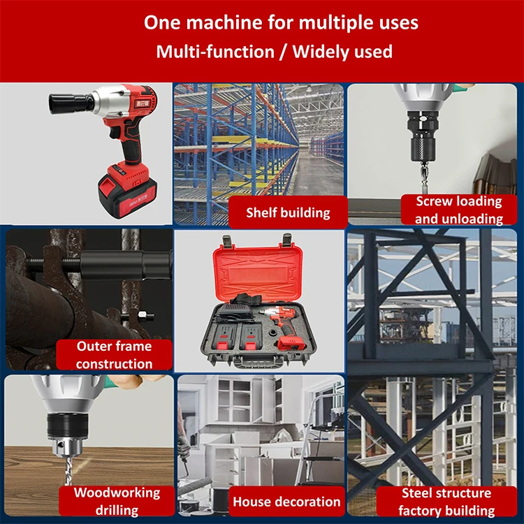 Сверхмощный 3 скорости 20V батарея Электроинструмент 1/2