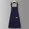 Halter azul oscuro clásico de lona ajustable.