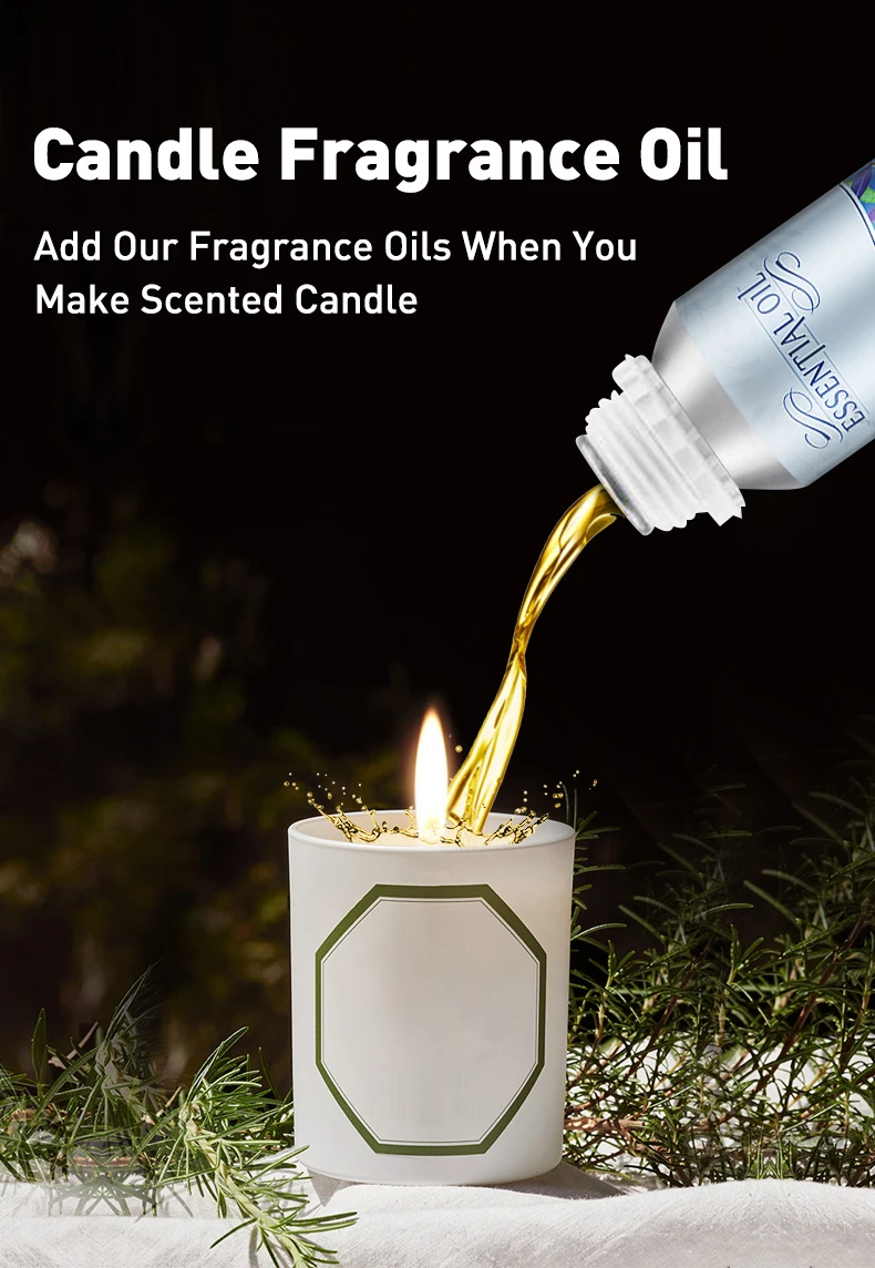 Lavender Essential Scent Aromatherapy Candle Fragrance Oil Use For