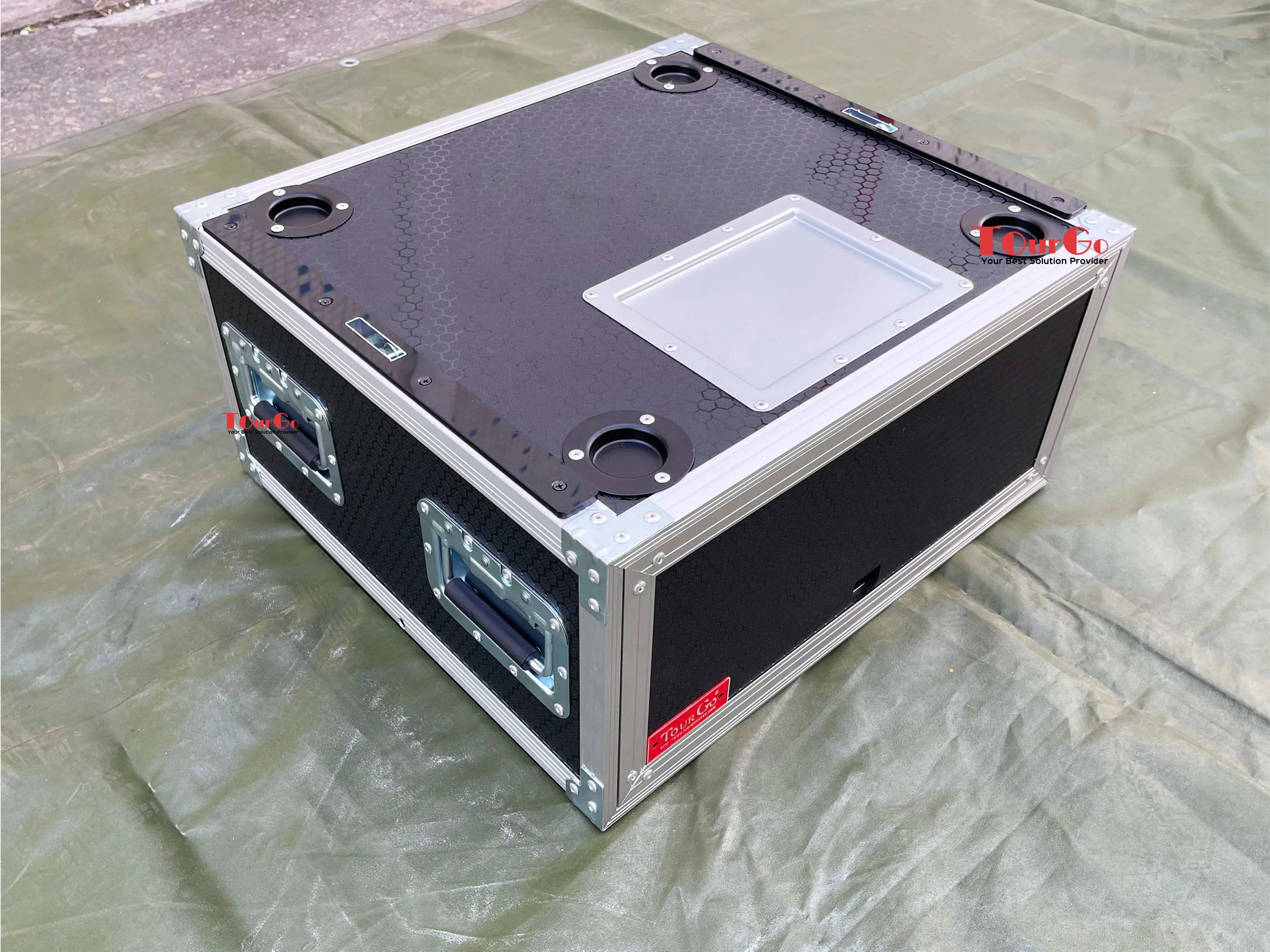 2U 4U 6U 8U Rack Road Case Slam Door Rack Cases Sliding Door