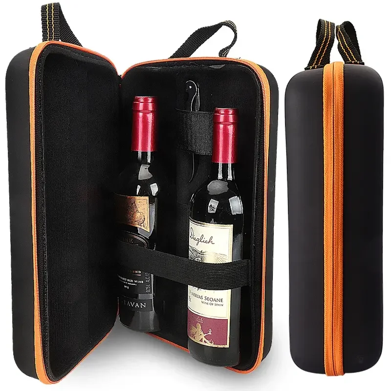 New Design Eva Two Bottle Of Wine Gift Bag Wine Storage Box With Wine