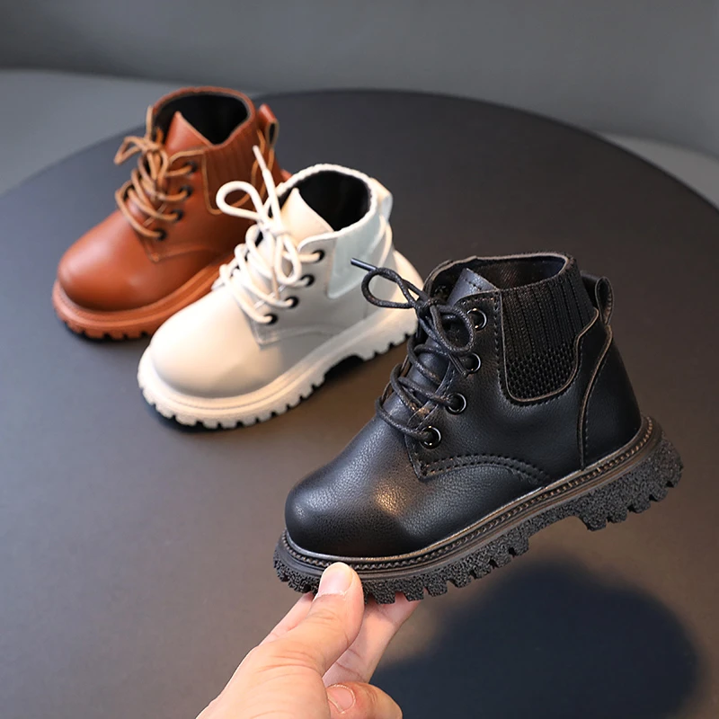 Kids Winter Boots Warm Children Shoes Wholesale Boys Girls Black Waterproof Unisex Customized toddler shoes fur kids boots