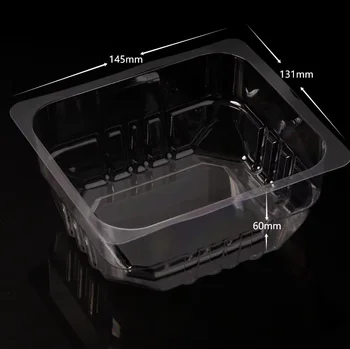 Transparent Disposable Clear Plastic Tray Box Food VegetablesFruits Plastic Blister Packaging box