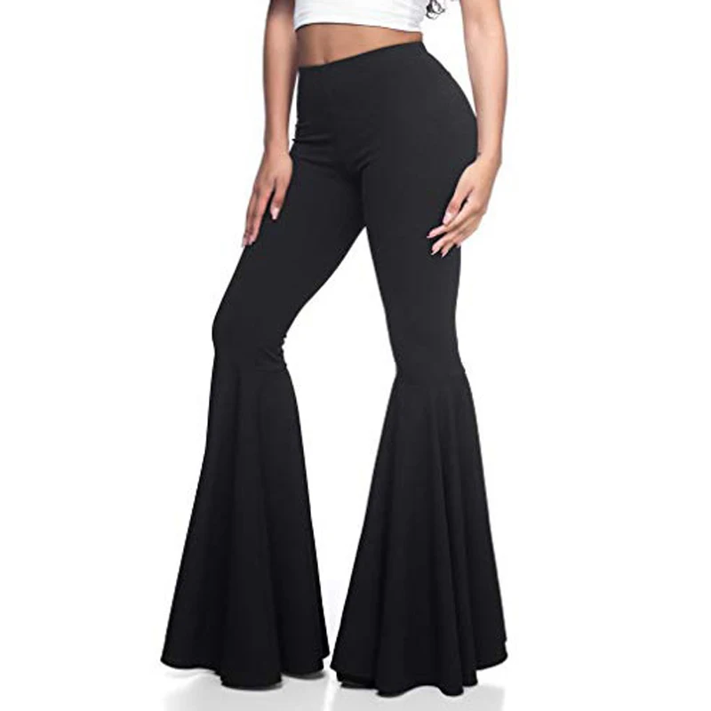 Pantalones Y Pantalones De Talla Grande Para Mujer,Pantalón Holgado De  Sirena De Cintura Alta,Ropa De Moda,Pantalones Plisados Con Fondo De  Campana - Buy Plus Tamaño Pantalones Mujer,De Cintura Alta Pantalones,De  Moda De