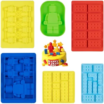 Lego Robot Building Blocks Silicone Chocolate Ice Cube Tray Mold - China Silicone  Ice Cube Tray and Ice Cube Tray Mold price