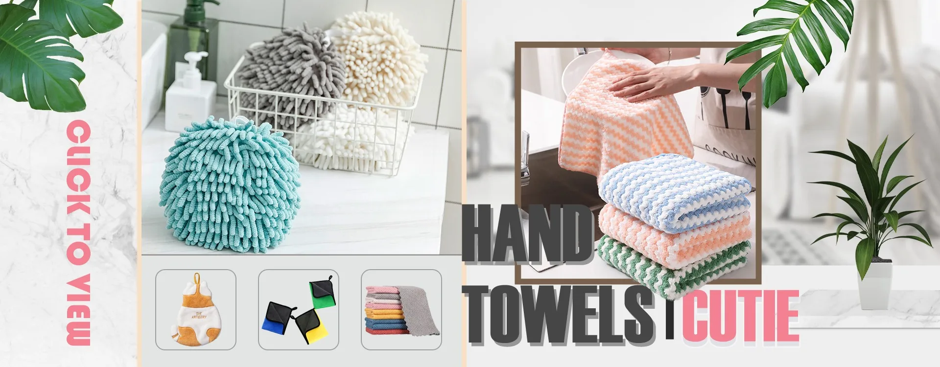 Ds916 Doublesided Hanging Kitchen Bathroom Towels Quick Dry Absorbent