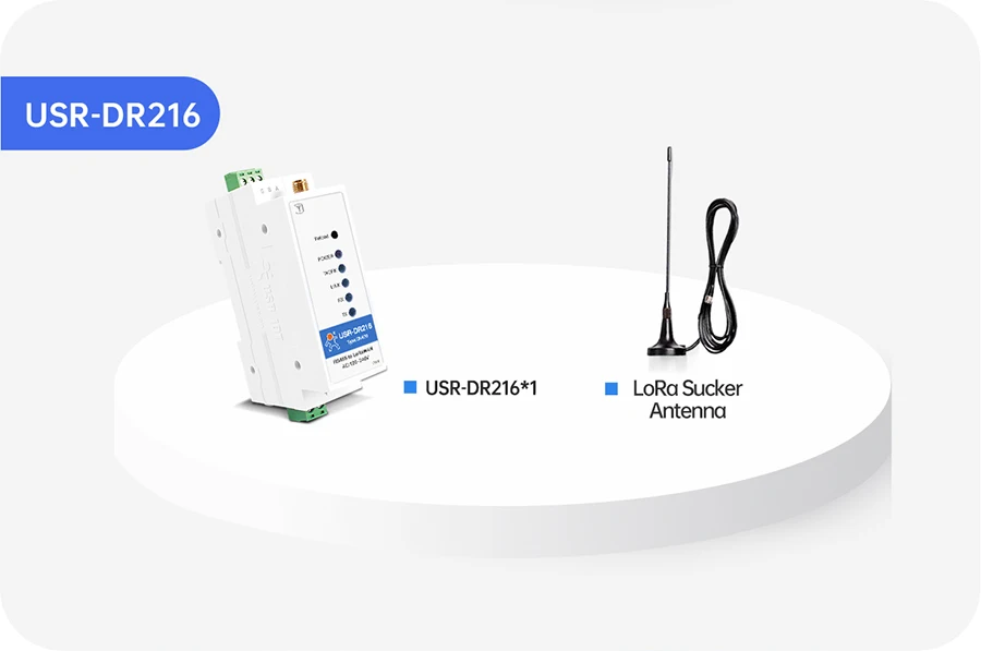 PUSR DIN Rail Serial RS485 to LoRaWAN Converter wireless network gateway Long-range Communication Stable Reliable data USR-DR206