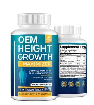BEST Capsule For Height Growth Maximizer with Calcium Height Growth Capsule For Bone Strength Get Taller Increases Bone Growth