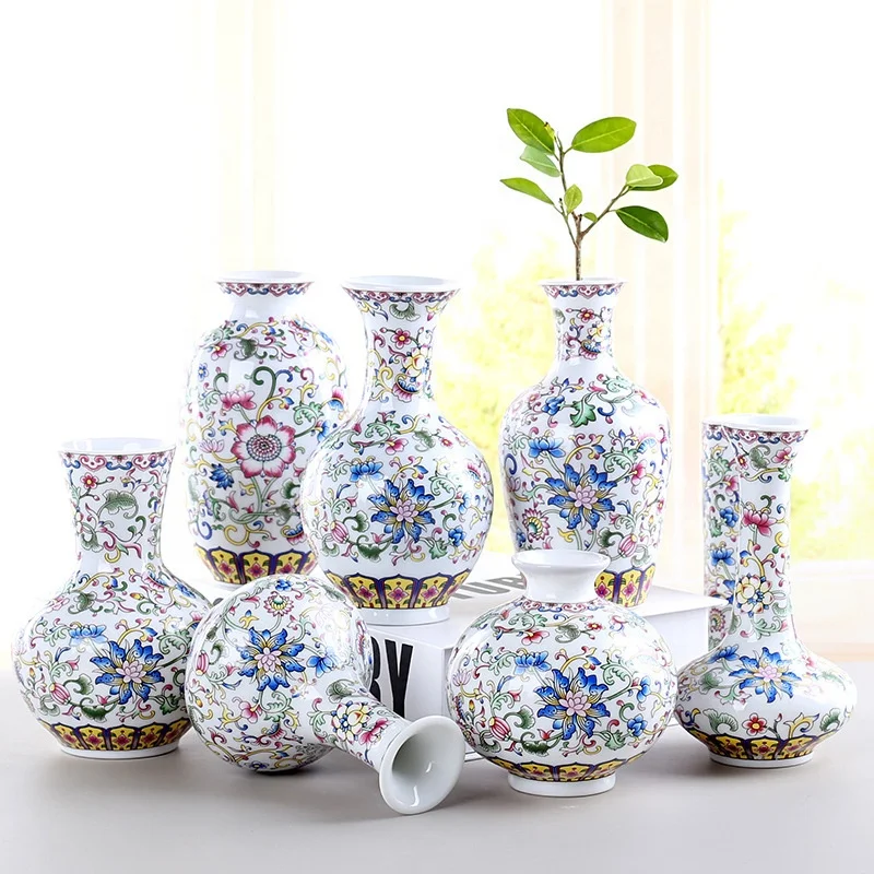 Retro Chinese Style Mini Handmade Blue and White Porcelain Art
