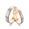 Oro rosa y blanco de 18 quilates