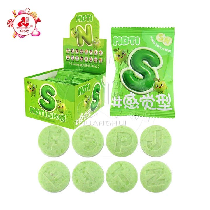 Round press candy