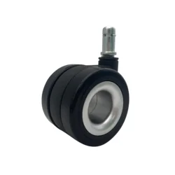 China Insert Stem Hollow No Noise Corrosion Resistant Protection Wheels PU Casters 2.5 inch Wheel