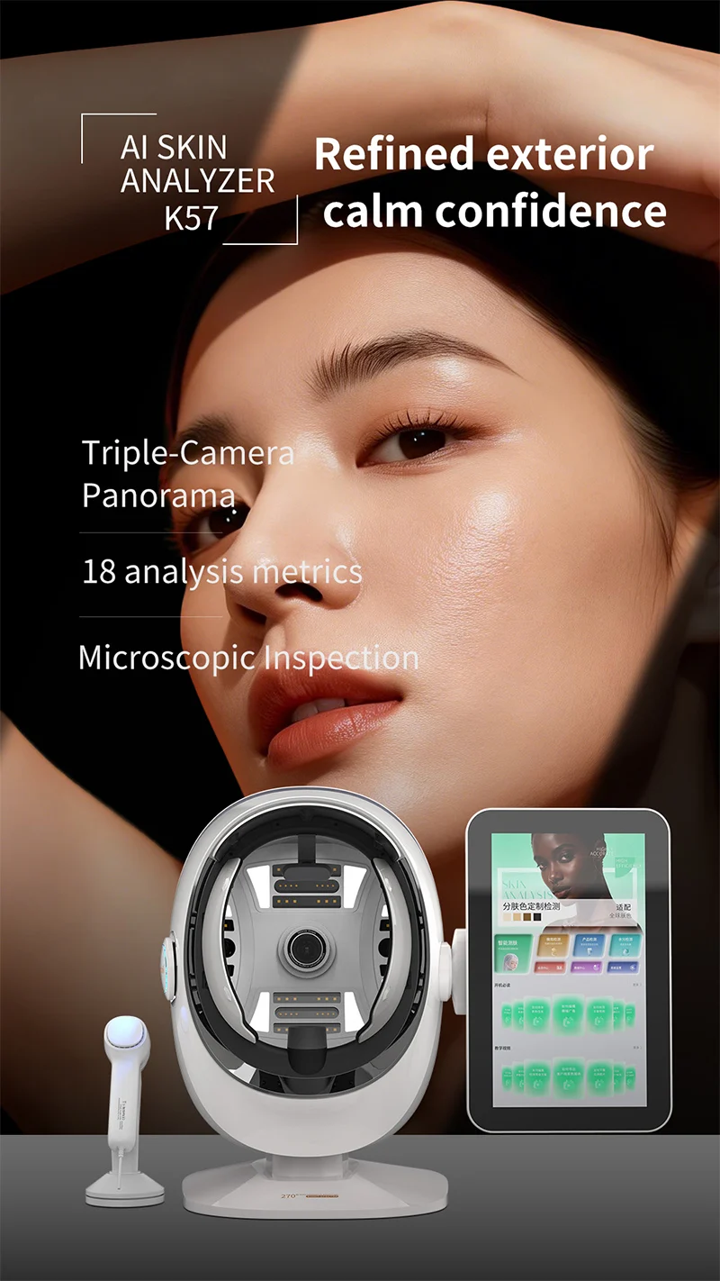 Standardised multi-spectral imaging modes on the skin analyser