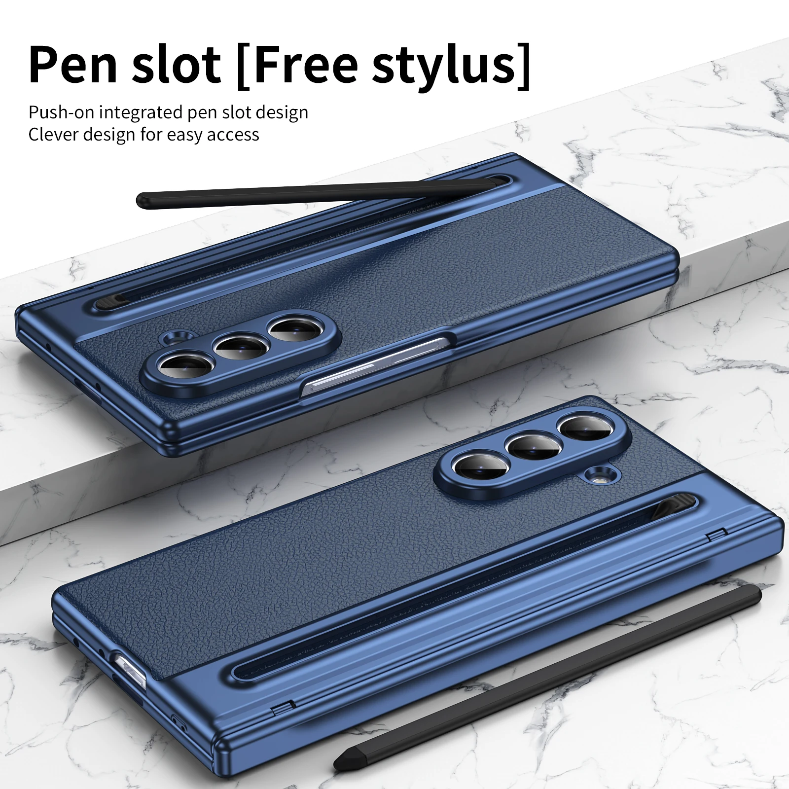 Shockproof Phone Case With Pen Slot For Samsung Galaxy Z Series_voghion.com