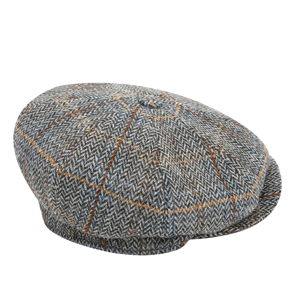 Flat Hats Caps Factory 8 Panels Newsboy Cap For Men Men's Retro ...