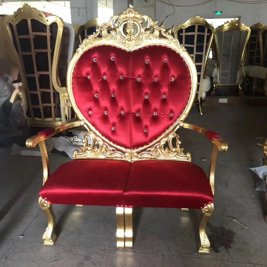 Luxury Royal Wedding Throne Sofa Chairs For Bride And Groom Used