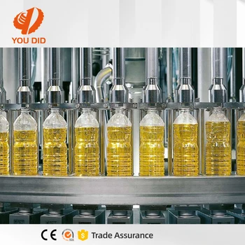 Electric Full-Automatic Engine Oil Liquid Filler Production Line for Plastic Bottling Filing Core Components Gear Motor PLC