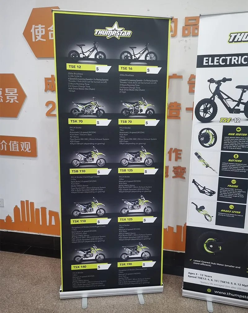 Standard Retractable Roll up Banner Stand Pull up Display Stand Banner