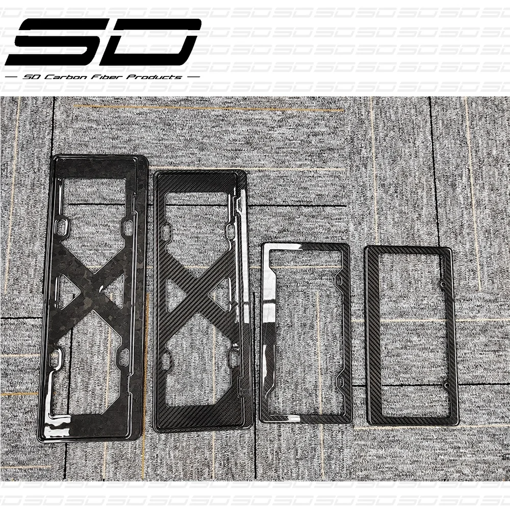 Новый дизайн, высокое качество, полностью сухое углеродное волокно, номерной знак автомобиля, рамка номерного знака для всех автомобилей