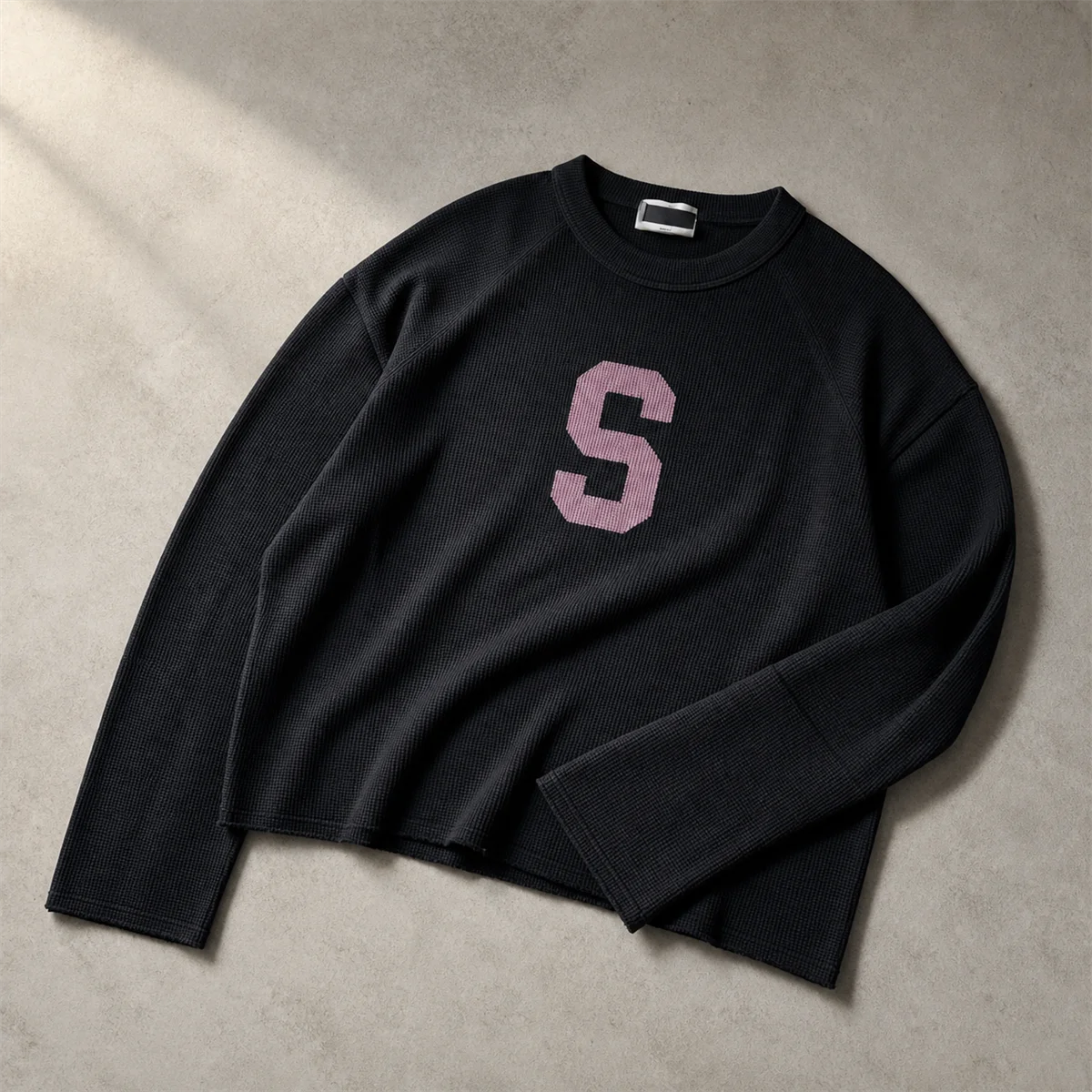 Custom 340grams Cotton Heavy Weight Mens Waffle Jersey Streetwear Hip Hop extra Long t Shirt Digital Print Drop Shoulder Tee gallery 3