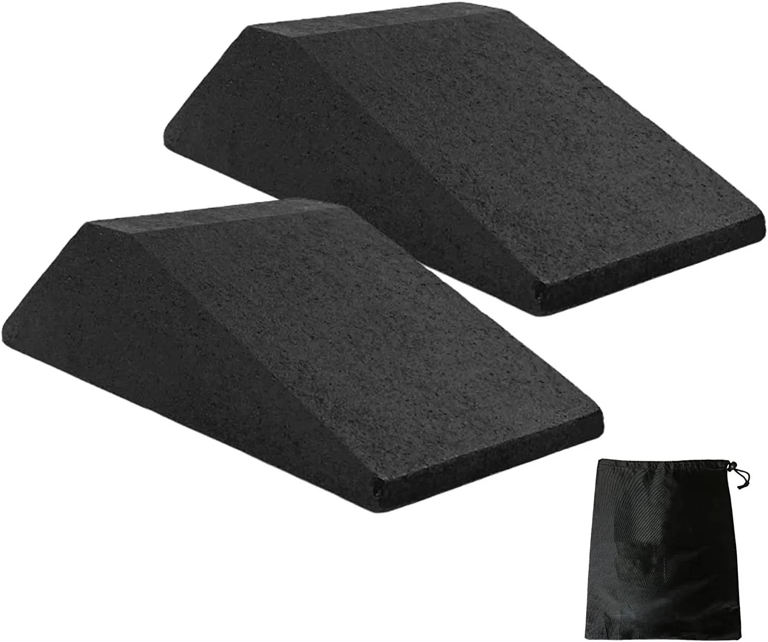 Wellshow Cork Squat Wedge Block Nonslip Squat Ramp Calf Raise Block