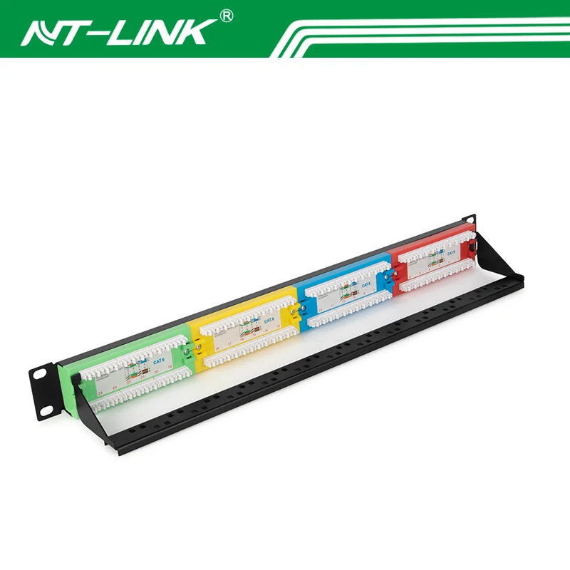 NETLINK Colorful CAT6 24 Port Patch Panel - Reliable Connectivity