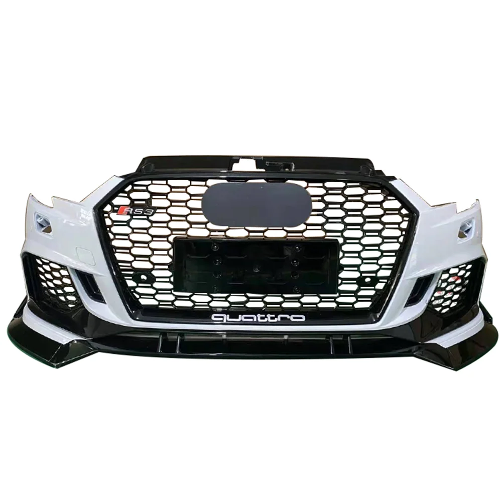 Front Bumper With grill For Audi A3 RS3 High quality Car accessories Auto Body Kitl for tuning parts PP Material 2017-2019