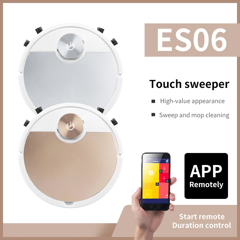 
 Робот-пылесос ES06 для дома, с дистанционным управлением через приложение  