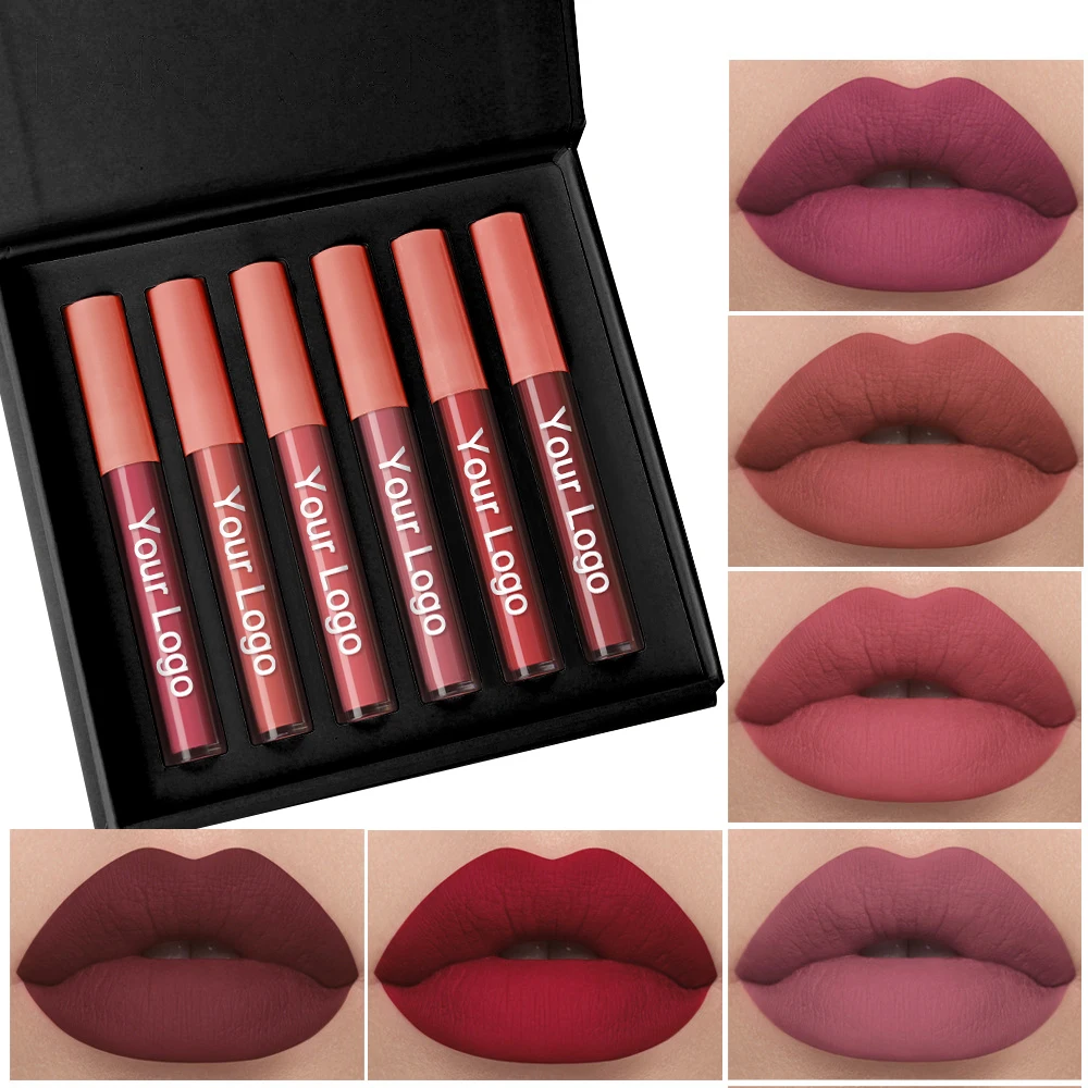 Lipstick Gift Set Maquillage Matte Lipstick Moisturizing Waterproof Long Lasting Non-Stick Cup Lip Gloss with Your logo