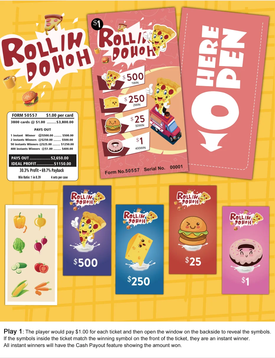 Oem Odm Custom Pull Tabs Cards Pull Tabs Break Open Lottery Tickets