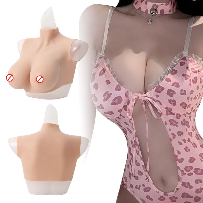 Prothèse Mammaire En Silicone Réaliste – Forme Goutte D’Eau, Cup Z, Confort Peau – Pour Femmes, Travestis, Cosplay, Post-Mastectomie - 5