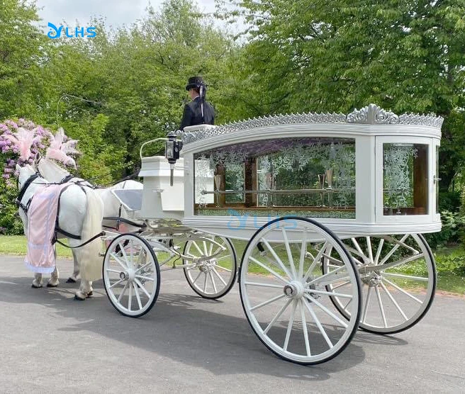 New Design Glass Horseless Hearse Carriage Horse Hearse Factory ...