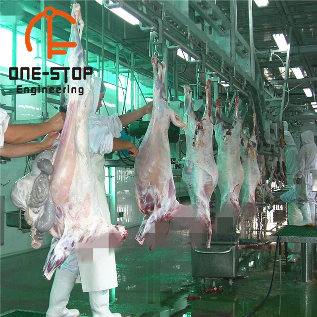 Fully automatic mutton slaughterhouse equipped with mutton slaughterhouse meat traceability system equipment
