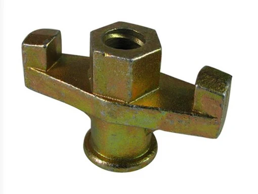 Concrete Formwork Tie Rod System Drop Forged Wing Nut with Plate Casting Iron Plate Nut galvanized Combination Plate Nut