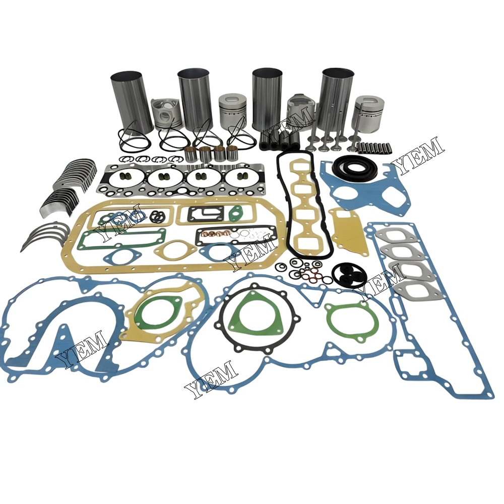 Engine Rebuild Kit 4BC2 Cylinder Liner and Gasket Kit With Bearing Valve Guide for Isuzu 3